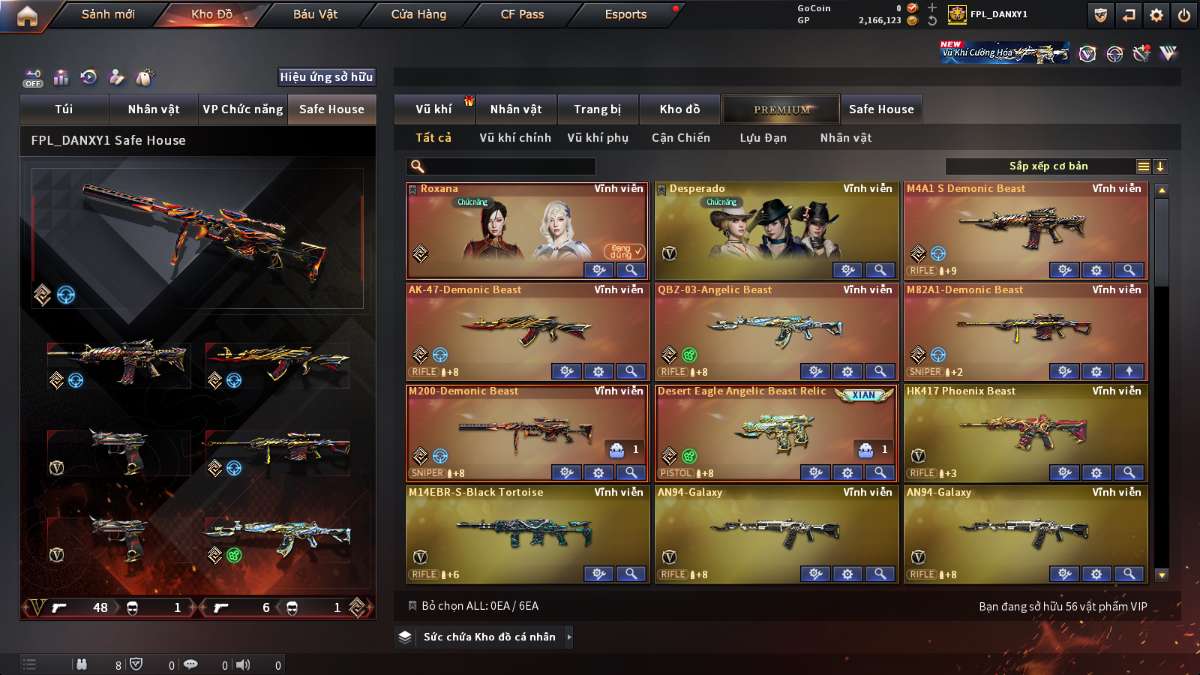 shop acc cf uy tin gia re